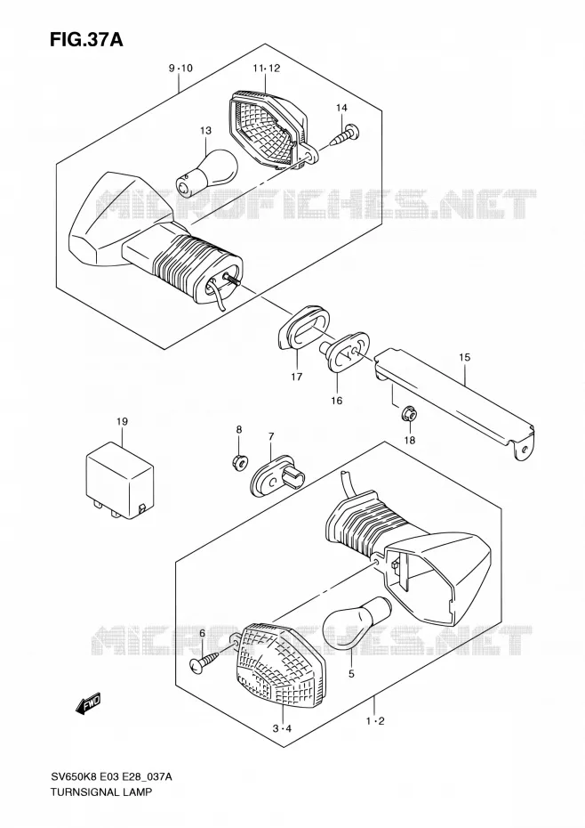 INDICATOREN (SV650SK9/SAK9/SL0/SAL0) Suzuki MOTO 650 SV-S 2010  SV650SA L0 (E03,E28,E33)