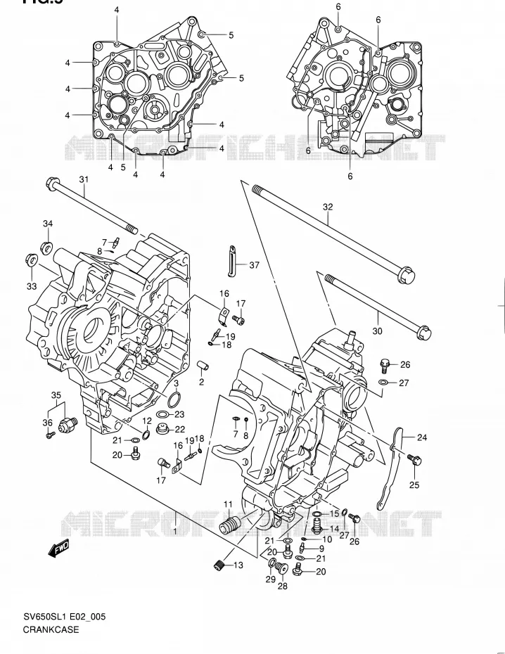 CASING Suzuki MOTO 650 SV 2011  SV650SAL1(E24)