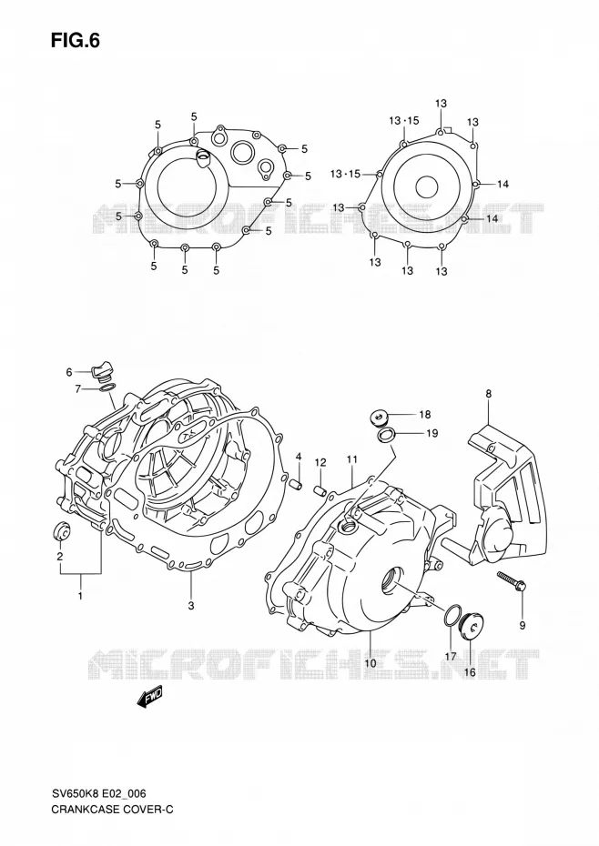 CASING Suzuki MOTO 650 SV-S 2009  SV650SUK9(E19)