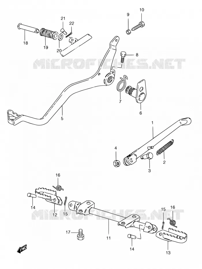 STAND (MODELE T/V/W) Suzuki MOTO 185 TS 1997  TS185ERCV