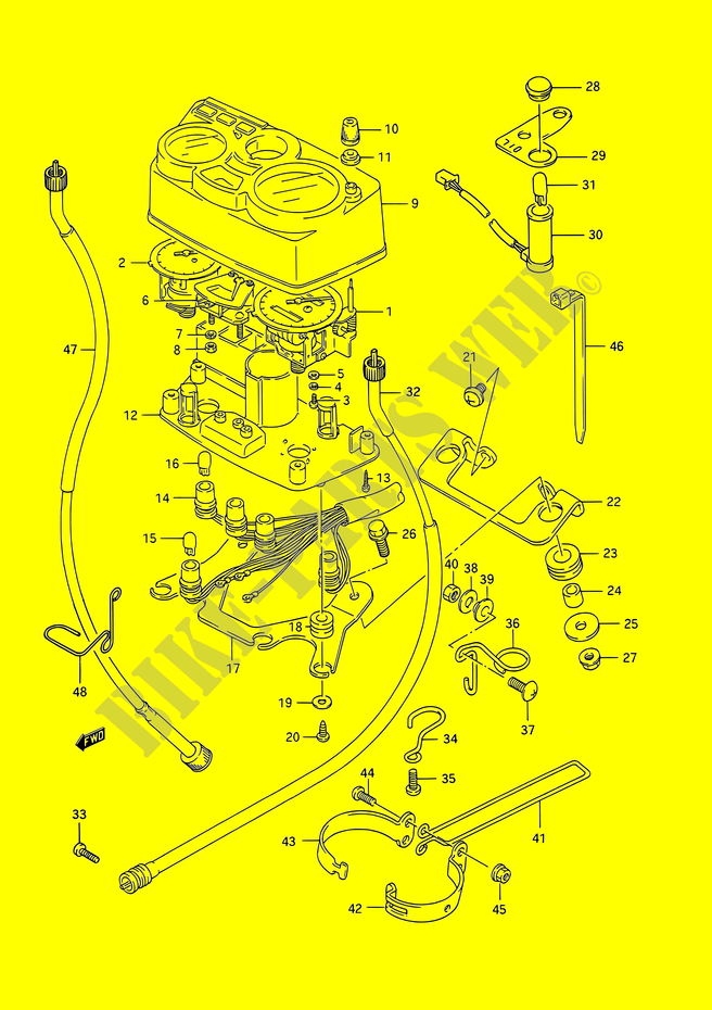 SNELHEIDSMETER voor Suzuki TS-R 200 1992
