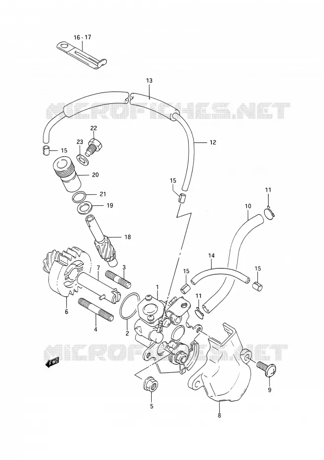 OLIEPOMP Suzuki MOTO 200 TS-R 1993  TS200R P (E03,E28,E33)
