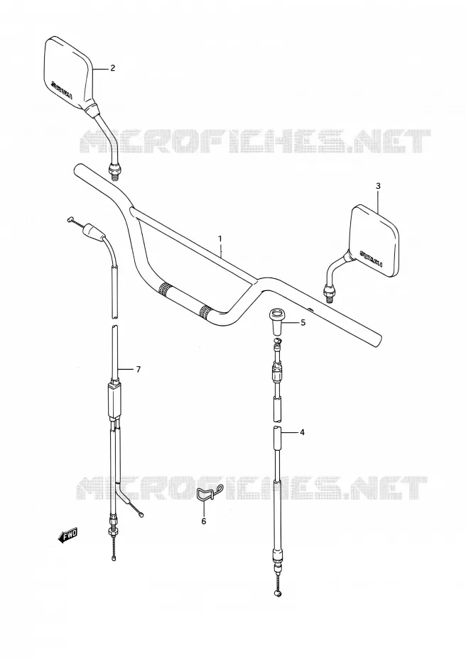 STUUR Suzuki MOTO 200 TS-R 1993  TS200R P (E03,E28,E33)