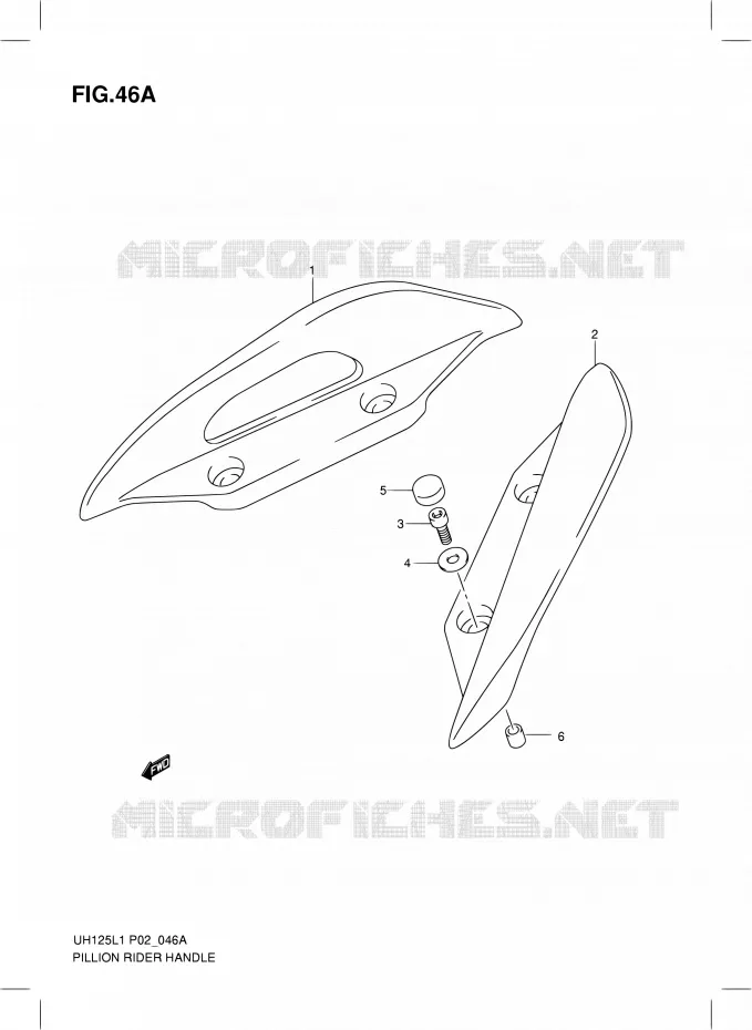 BACKREST (MODEL EXECUTIVE P19) Suzuki SCOOTER 125 BURGMAN 2011  UH125L1(P19)