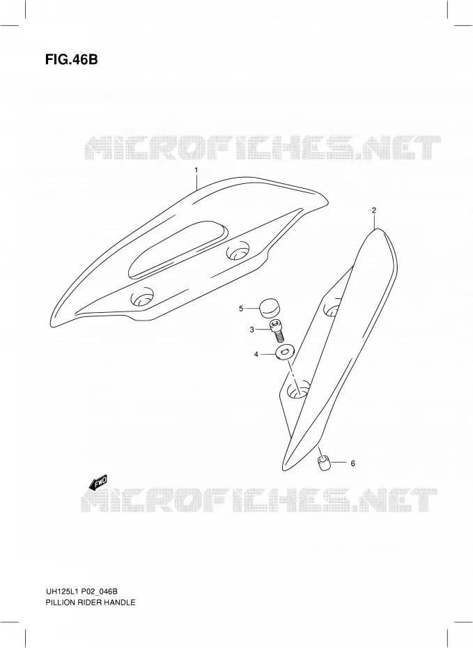 BACKREST (MODEL RACING P19) Suzuki SCOOTER 125 BURGMAN 2011  UH125L1(P19)