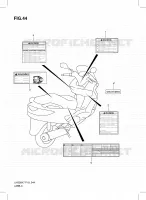 ETIKET voor Suzuki BURGMAN 200 2009