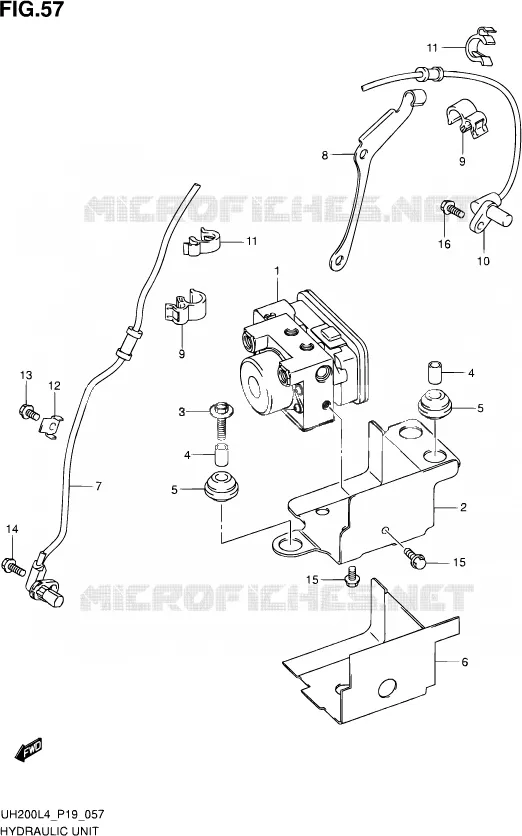 ABS (UH200AL4 P19) Suzuki SCOOTER 200 BURGMAN 2014  UH200 L4 (P19)