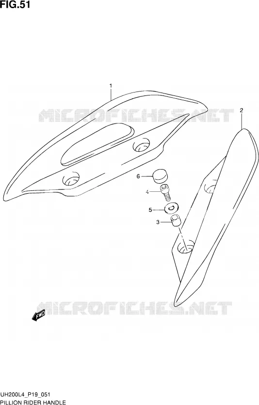 BACKREST Suzuki SCOOTER 200 BURGMAN 2014  UH200 L4 (P19)