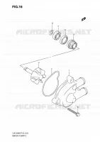WATERPOMP MOTOR/TRANSMISSIE 150 suzuki-motorfietsen SIXTEEN 2008 9496016