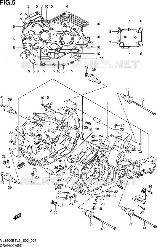 CASING Suzuki MOTO 1500 INTRUDER 2013  VL1500B TL3 (E02)
