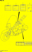 ETIKET (VL1500BTL3 E02) voor Suzuki INTRUDER 1500 2012