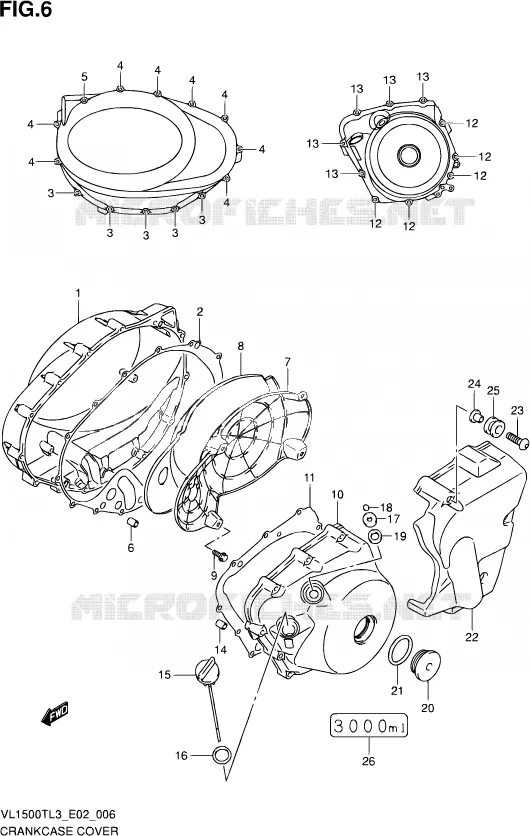 CASING Suzuki MOTO 1500 INTRUDER 2013  VL1500T L3 (E02)