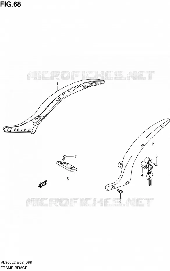 FRAME ONDERSTEUNING Suzuki MOTO 800 VOLUSIA 2012  VL800L2
