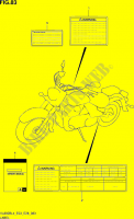 ETIKET (VL800BL4 E03) voor Suzuki BOULEVARD 800 2014