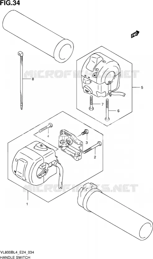 SCHAKELAARS Suzuki MOTO 800 MARAUDER 2014  VL800B L4 (E24)