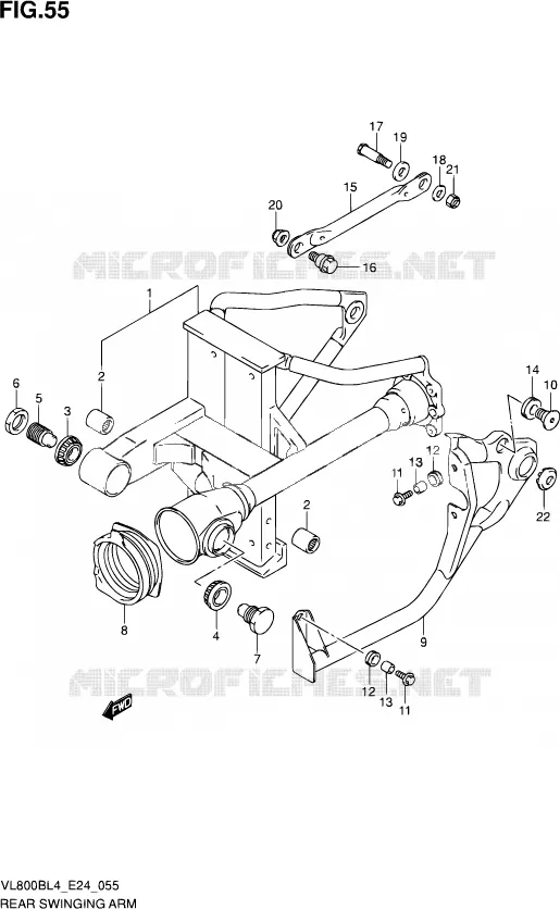 SWINGARM Suzuki MOTO 800 MARAUDER 2014  VL800B L4 (E24)