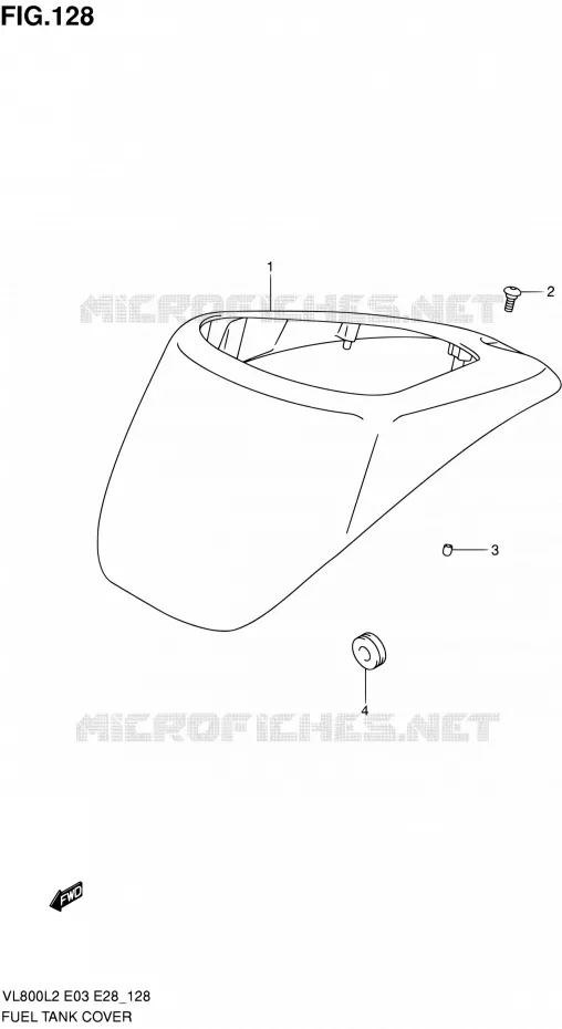 FUEL TANK - COVERS Suzuki MOTO 800 VOLUSIA 2012  VL800CL2