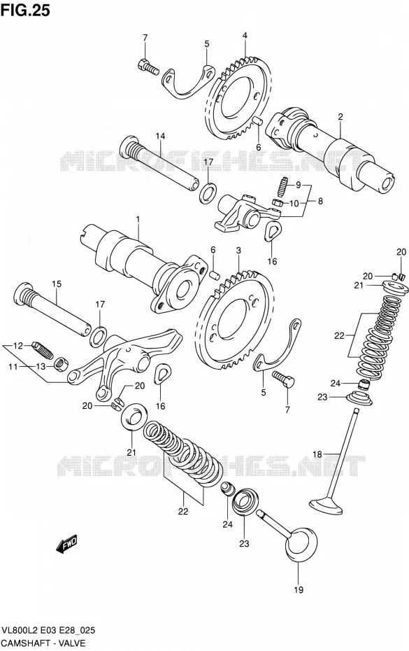 NOKKENAS - VALVES Suzuki MOTO 800 VOLUSIA 2012  VL800TL2