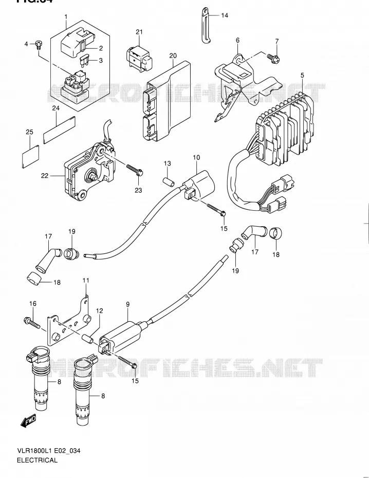 ELEKTRISCH (VLR1800TL1 E19) Suzuki MOTO 1800 INTRUDER 2011  VLR1800L1(E19)