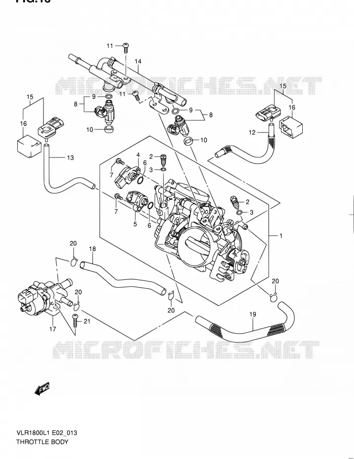 GASKLEPHUIS Suzuki MOTO 1800 INTRUDER 2011  VLR1800T L1 (E02,E19,24)