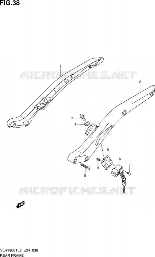 ACHTER FRAME Suzuki MOTO 1800 INTRUDER 2013  VLR1800T L3 (E24)
