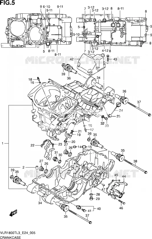 CASING Suzuki MOTO 1800 INTRUDER 2013  VLR1800T L3 (E24)