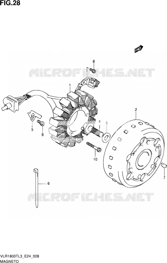 ONTSTEKING Suzuki MOTO 1800 INTRUDER 2013  VLR1800T L3 (E24)