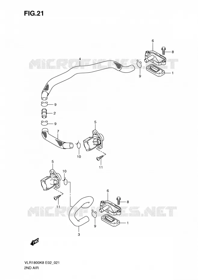 FUEL EVAP SYSTEM Suzuki MOTO 1800 INTRUDER 2010  VLR1800UFK9