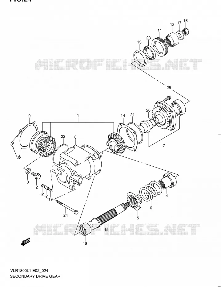 AANDRIJFAS Suzuki MOTO 1800 INTRUDER 2011  VLR1800L1/VLR1800TL1(E24)