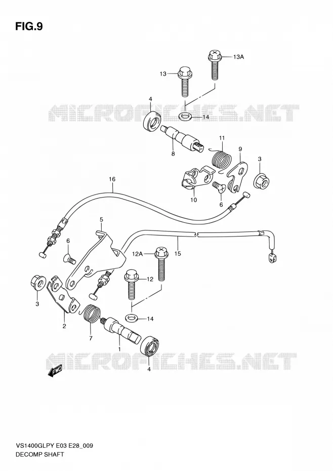 DECOMPRESSOR Suzuki MOTO 1400 INTRUDER 2002  VS1400GLP K2 (E03,E28,E33)