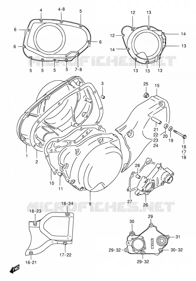 CASING Suzuki MOTO 1400 INTRUDER 2002  VS1400GLPK2(E17,E22,E34)