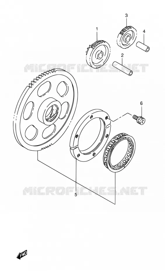 STARTMOTOR CLUTCH Suzuki MOTO 800 INTRUDER 2001  VS800GLK1(E22)