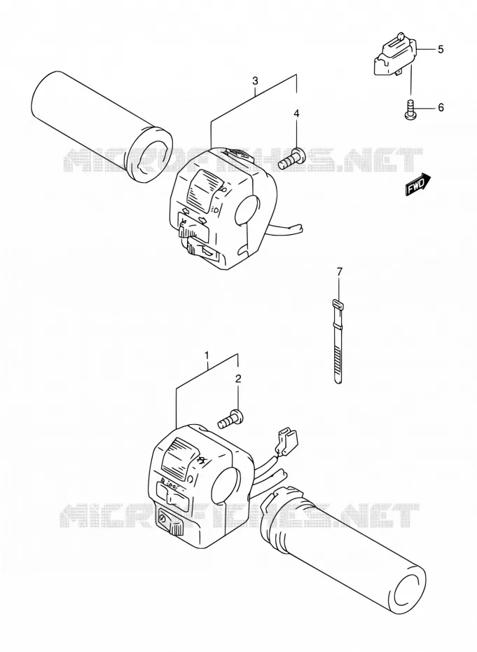 SCHAKELAARS Suzuki MOTO 800 INTRUDER 2003  VS800GL K3 (E17,E22,E25,E34)
