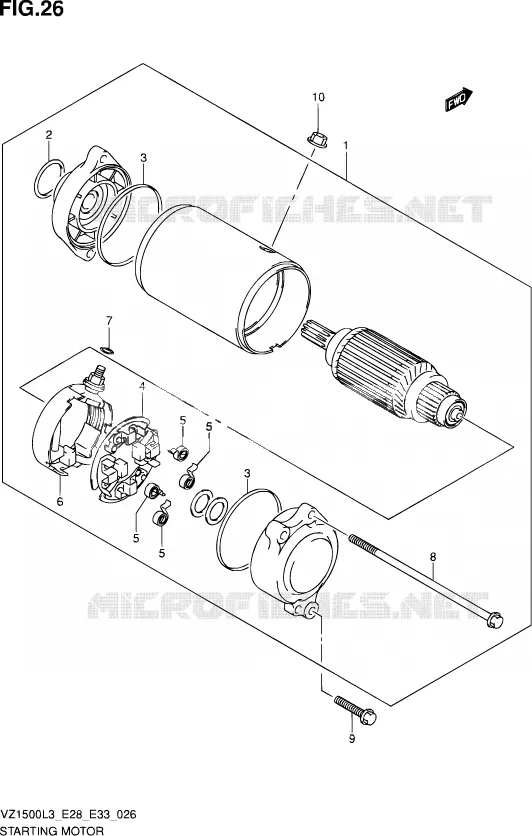 STARTMOTOR Suzuki MOTO 1500 BOULEVARD 2013  VZ1500 L3 (E03,E28,E33)