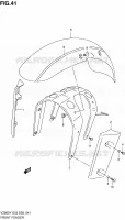 FRONT FENDER (MODELE V) voor Suzuki MARAUDER 800 2002