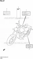 ETIKET voor Suzuki MARAUDER 800 2003