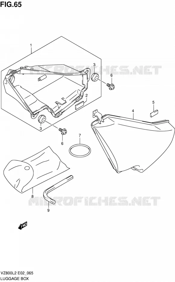 KOFFER Suzuki MOTO 800 INTRUDER 2012  VZ800L2(E24)