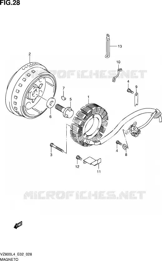 ONTSTEKING Suzuki MOTO 800 INTRUDER 2014  VZ800 L4 (E19)
