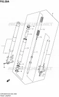 FRONT SCHOKDEMPER (VZR1800ZK7/K8/NK8/ZK8/K9/NK9/ZK9) voor Suzuki INTRUDER 1800 2008