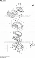 SNELHEIDSMETER (VZR1800ZL0) voor Suzuki INTRUDER 1800 2008