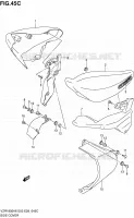 ACHTER KUIP (VZR1800K9/NK9) voor Suzuki INTRUDER 1800 2009