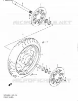 VOORWIEL (VZR1800ZL1 E24) voor Suzuki INTRUDER 1800 2011