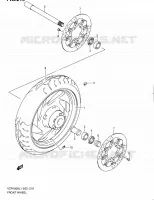 VOORWIEL (VZR1800UFL1 E19) voor Suzuki INTRUDER 1800 2011
