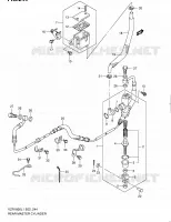 ACHTER HOOFDREMCILINDER voor Suzuki INTRUDER 1800 2011