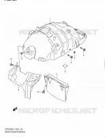 ACHTERSPATBORD ONDERSTEUNING voor Suzuki INTRUDER 1800 2011