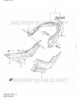 ACHTERSPATBORD (VZR1800L1 E19) voor Suzuki INTRUDER 1800 2011