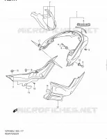 ACHTERSPATBORD (VZR1800ZL1 E19) voor Suzuki INTRUDER 1800 2011