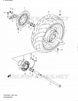 ACHTERWIEL (VZR1800L1 E19) voor Suzuki INTRUDER 1800 2011