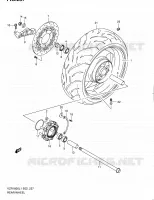 ACHTERWIEL (VZR1800L1 E51) voor Suzuki INTRUDER 1800 2011