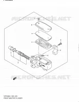 FRONT HOOFDREMCILINDER (VZR1800L1 E02) voor Suzuki INTRUDER 1800 2011